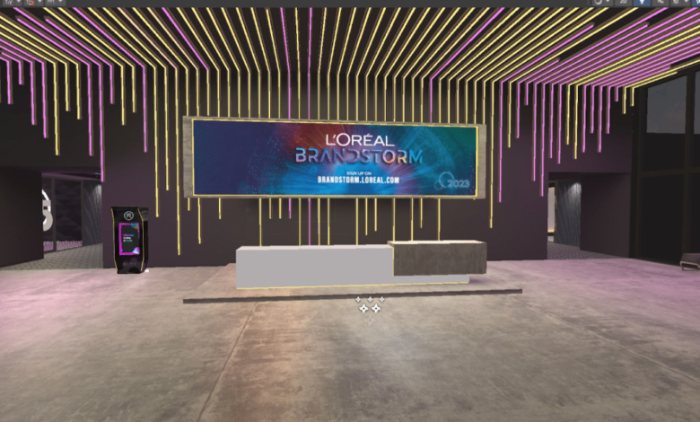 L'Oréal brandstorm digital image from the competition's metaverse location entry