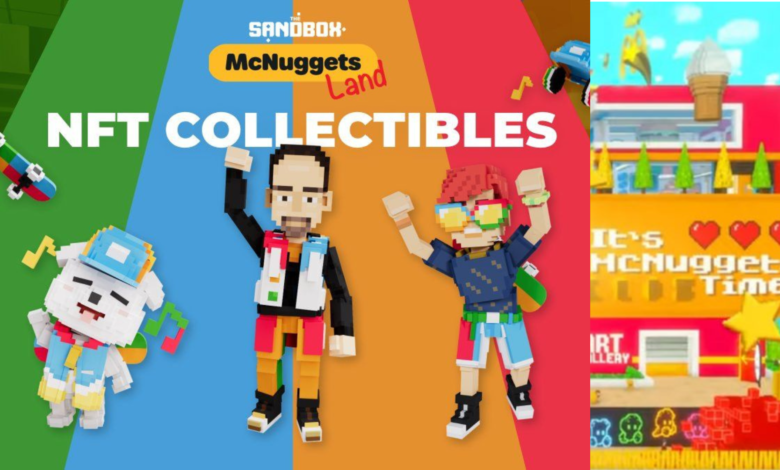 McDonalds Sandbox Metaverse Collaboration Posters