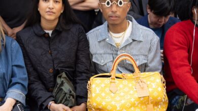 image of Pharrell Williams wearing a Louis Vuitton bag available as NFT