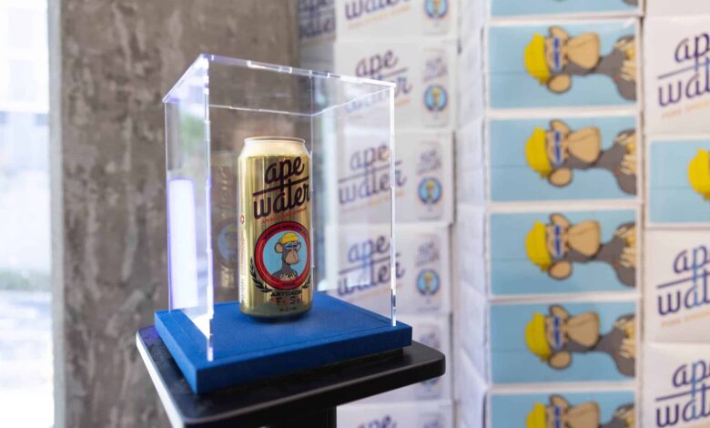 'APE Water' Beverage Launches at Metaverse Boutique ARTCADE