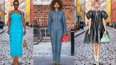 3 avatars for Copenhagen fashion week showing metaverse fashion