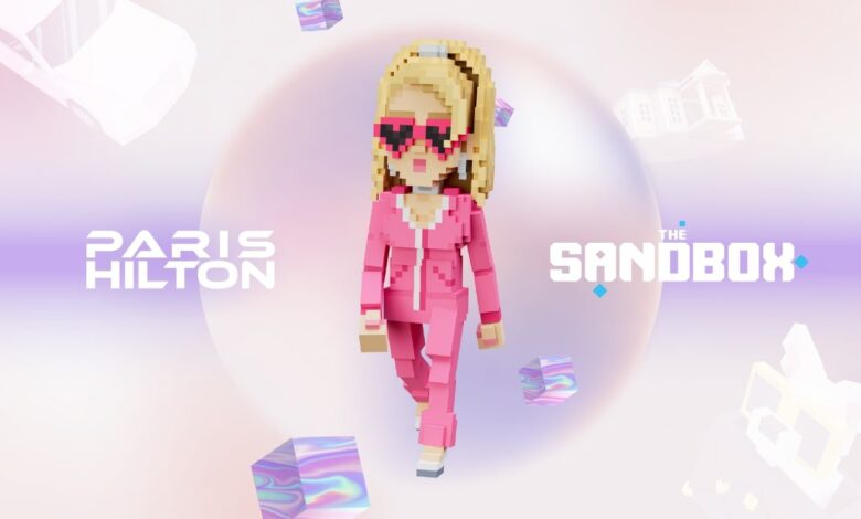 Paris Hilton in the sandbox