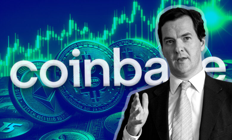 Coinbase taps former UK Treasurer who warned of ‘run on pound’ in 2008 for Advisory Council